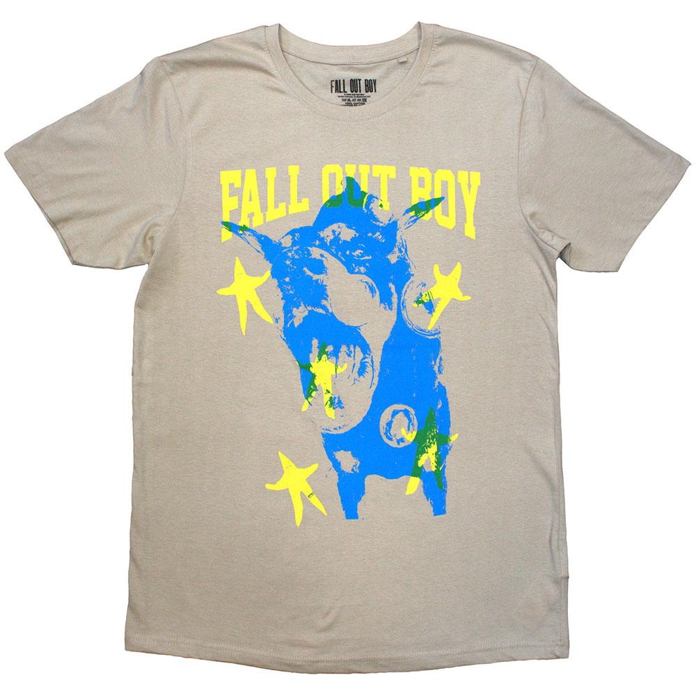 Fall Out Boy - Dog Heren Tshirt - Beige